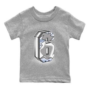 Jordan 6 Cool Grey Sneaker Match Tees Number Statue Sneaker Tees Jordan 6 Cool Grey Sneaker Release Tees Kids Shirts
