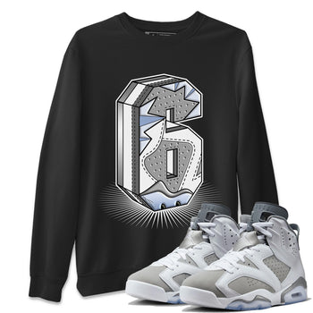 Jordan 6 Cool Grey Sneaker Match Tees Number Statue Sneaker Tees Jordan 6 Cool Grey Sneaker Release Tees Unisex Shirts