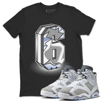 Jordan 6 Cool Grey Sneaker Match Tees Number Statue Sneaker Tees Jordan 6 Cool Grey Sneaker Release Tees Unisex Shirts