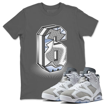 Jordan 6 Cool Grey Sneaker Match Tees Number Statue Sneaker Tees Jordan 6 Cool Grey Sneaker Release Tees Unisex Shirts