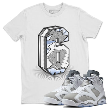 Jordan 6 Cool Grey Sneaker Match Tees Number Statue Sneaker Tees Jordan 6 Cool Grey Sneaker Release Tees Unisex Shirts
