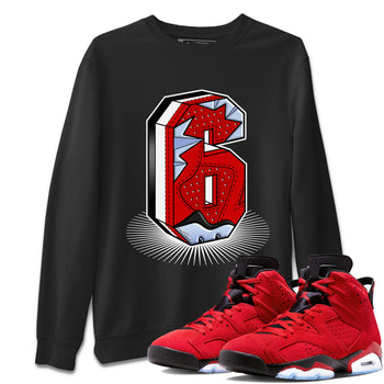 Air Jordan 6 Toro Bravo Sneaker Match Tees Number Statue Sneaker Tees Air Jordan 6 Toro Bravo T-Shirt Unisex Shirts Black 1