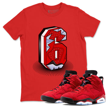 Air Jordan 6 Toro Bravo Number Statue Crew Neck Sneaker Tees Air Jordan 6 Toro Bravo Sneaker T-Shirts Washing and Care Tip