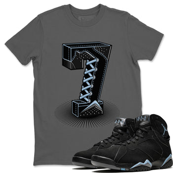 Air Jordan 7 Chambray Sneaker Match Tees Number Statue Sneaker Tees Jordan 7 Chambray Sneaker Release Tees Unisex Shirts Cool Grey 1