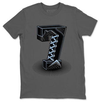 Air Jordan 7 Chambray Sneaker Match Tees Number Statue Sneaker Tees Jordan 7 Chambray Sneaker Release Tees Unisex Shirts Cool Grey 2
