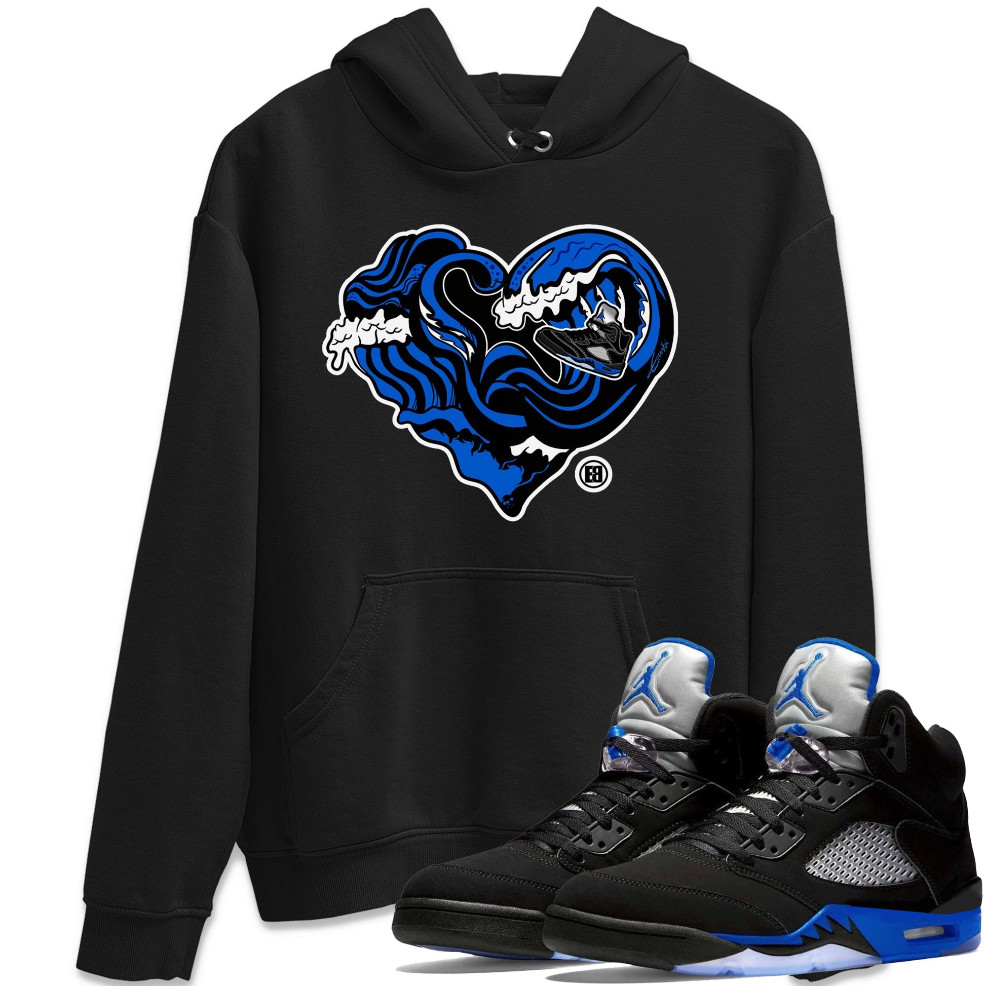 Jordan 5 Racer Blue Sneaker Match Tees Ocean Love Sneaker Tees Jordan 5 Racer Blue Sneaker Release Tees Unisex Shirts