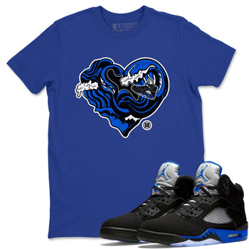 Jordan 5 Racer Blue Sneaker Match Tees Ocean Love Sneaker Tees Jordan 5 Racer Blue Sneaker Release Tees Unisex Shirts