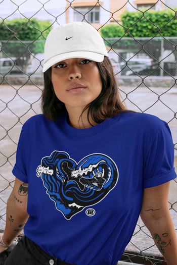 Jordan 5 Racer Blue Sneaker Match Tees Ocean Love Sneaker Tees Jordan 5 Racer Blue Sneaker Release Tees Unisex Shirts