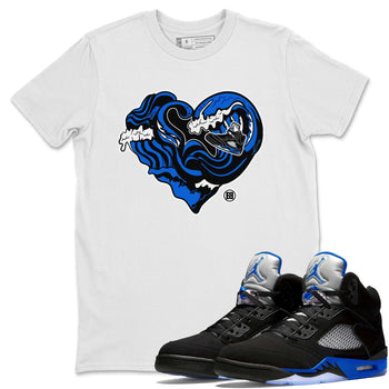 Jordan 5 Racer Blue Sneaker Match Tees Ocean Love Sneaker Tees Jordan 5 Racer Blue Sneaker Release Tees Unisex Shirts