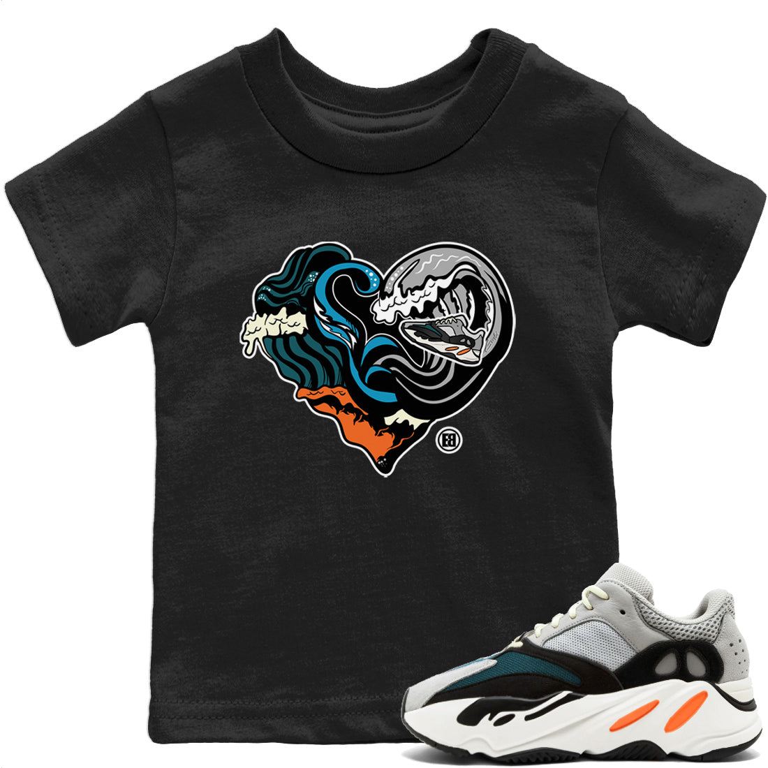 Yeezy 700 Wave Runner Sneaker Match Tees Ocean Love Sneaker Tees Yeezy 700 Wave Runner Sneaker Release Tees Kids Shirts