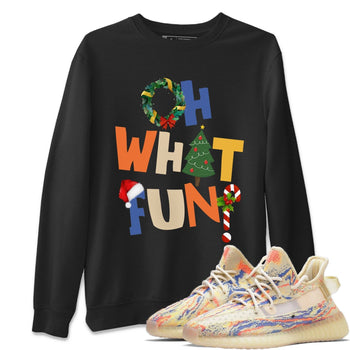 Yeezy 350 MX Oat Sneaker Match Tees Oh What Fun Sneaker Tees Yeezy 350 MX Oat Sneaker Release Tees Unisex Shirts
