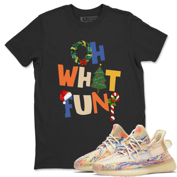 Yeezy 350 MX Oat Sneaker Match Tees Oh What Fun Sneaker Tees Yeezy 350 MX Oat Sneaker Release Tees Unisex Shirts