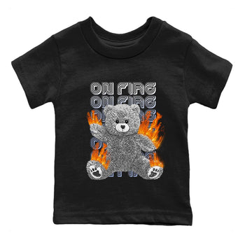 Jordan 6 Cool Grey Sneaker Match Tees On Fire Bear Sneaker Tees Jordan 6 Cool Grey Sneaker Release Tees Kids Shirts