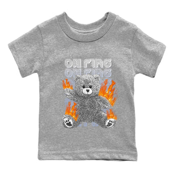 Jordan 6 Cool Grey Sneaker Match Tees On Fire Bear Sneaker Tees Jordan 6 Cool Grey Sneaker Release Tees Kids Shirts