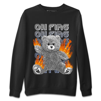 Jordan 6 Cool Grey Sneaker Match Tees On Fire Bear Sneaker Tees Jordan 6 Cool Grey Sneaker Release Tees Unisex Shirts