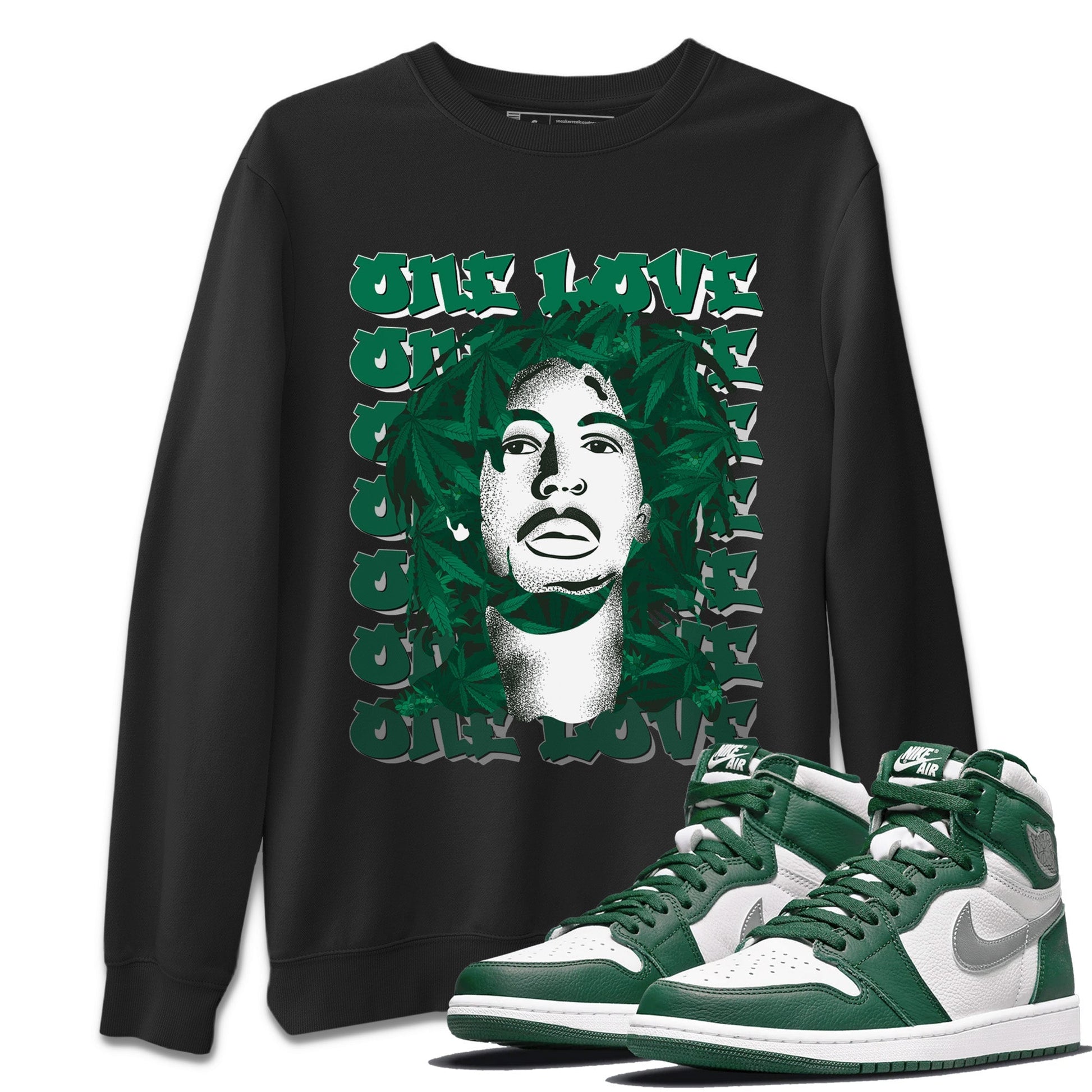 Jordan 1 Gorge Green Sneaker Match Tees One Love Sneaker Tees Jordan 1 Gorge Green Sneaker Release Tees Unisex Shirts