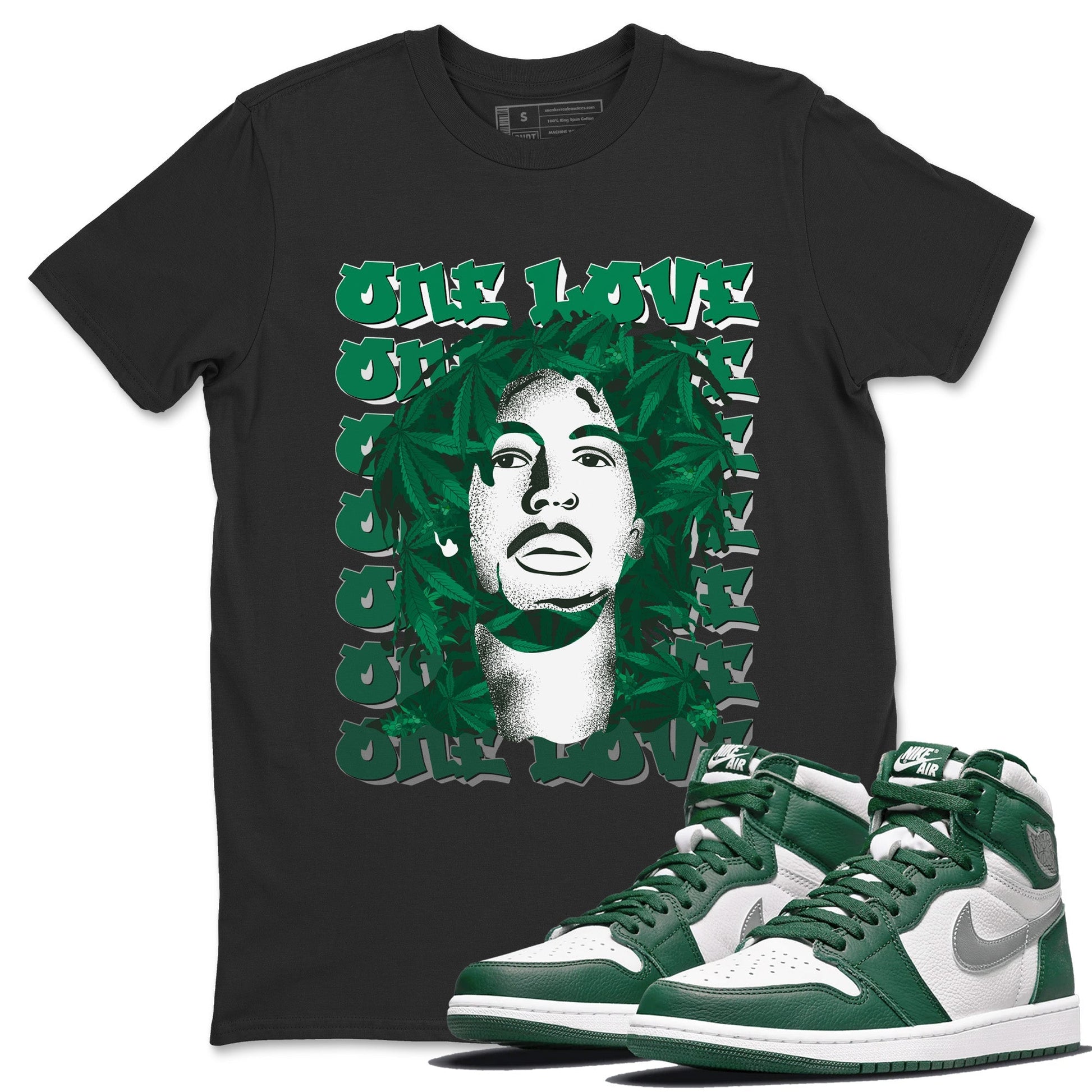 Jordan 1 Gorge Green Sneaker Match Tees One Love Sneaker Tees Jordan 1 Gorge Green Sneaker Release Tees Unisex Shirts