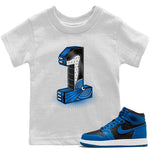 Jordan 1 Dark Marina Blue Sneaker Match Tees One Statue Sneaker Tees Jordan 1 Dark Marina Blue Sneaker Release Tees Kids Shirts