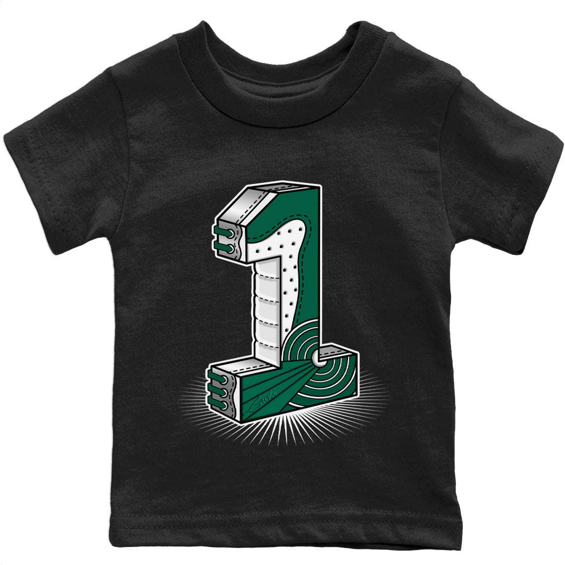 Jordan 1 Gorge Green Sneaker Match Tees One Statue Sneaker Tees Jordan 1 Gorge Green Sneaker Release Tees Kids Shirts