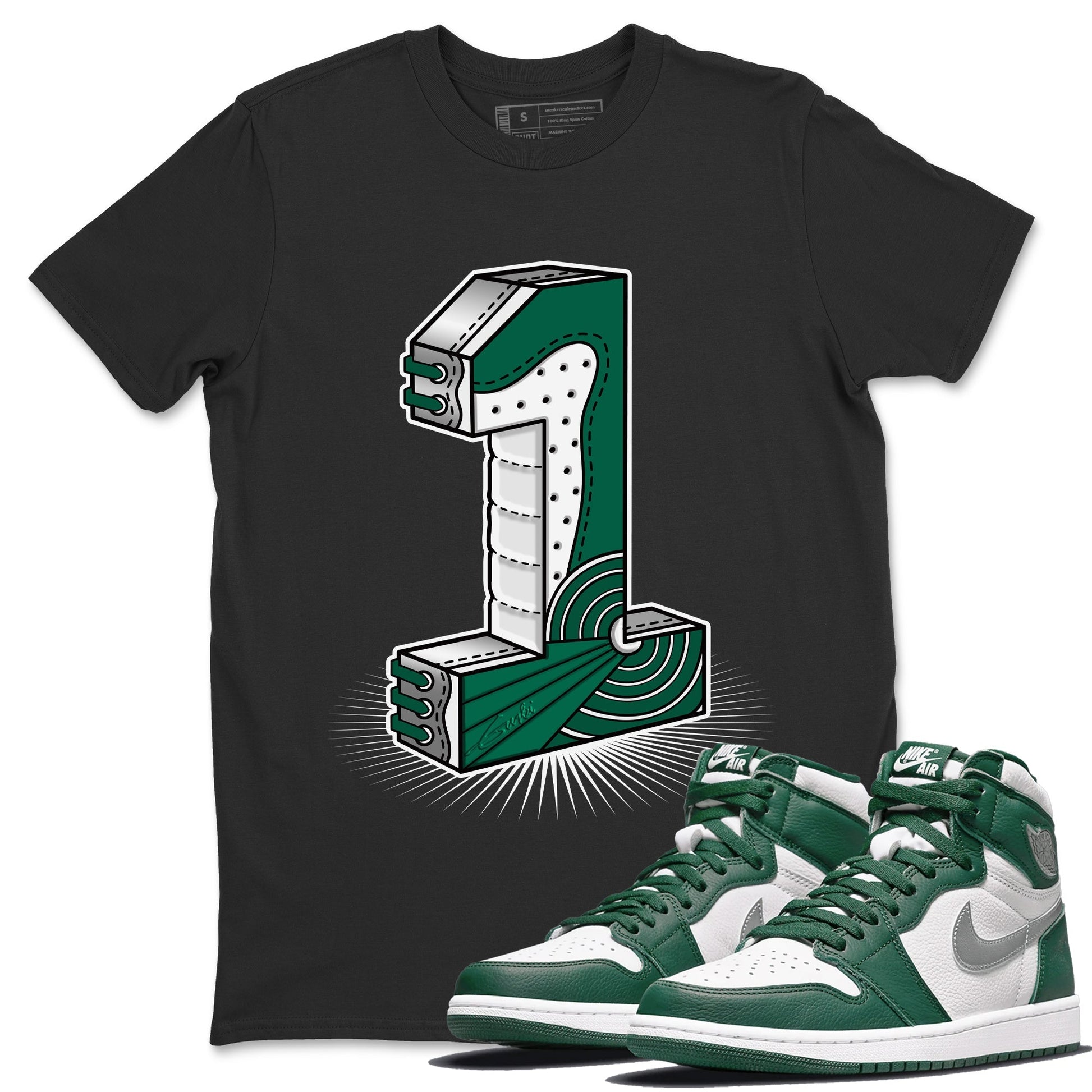 Jordan 1 Gorge Green Sneaker Match Tees One Statue Sneaker Tees Jordan 1 Gorge Green Sneaker Release Tees Unisex Shirts