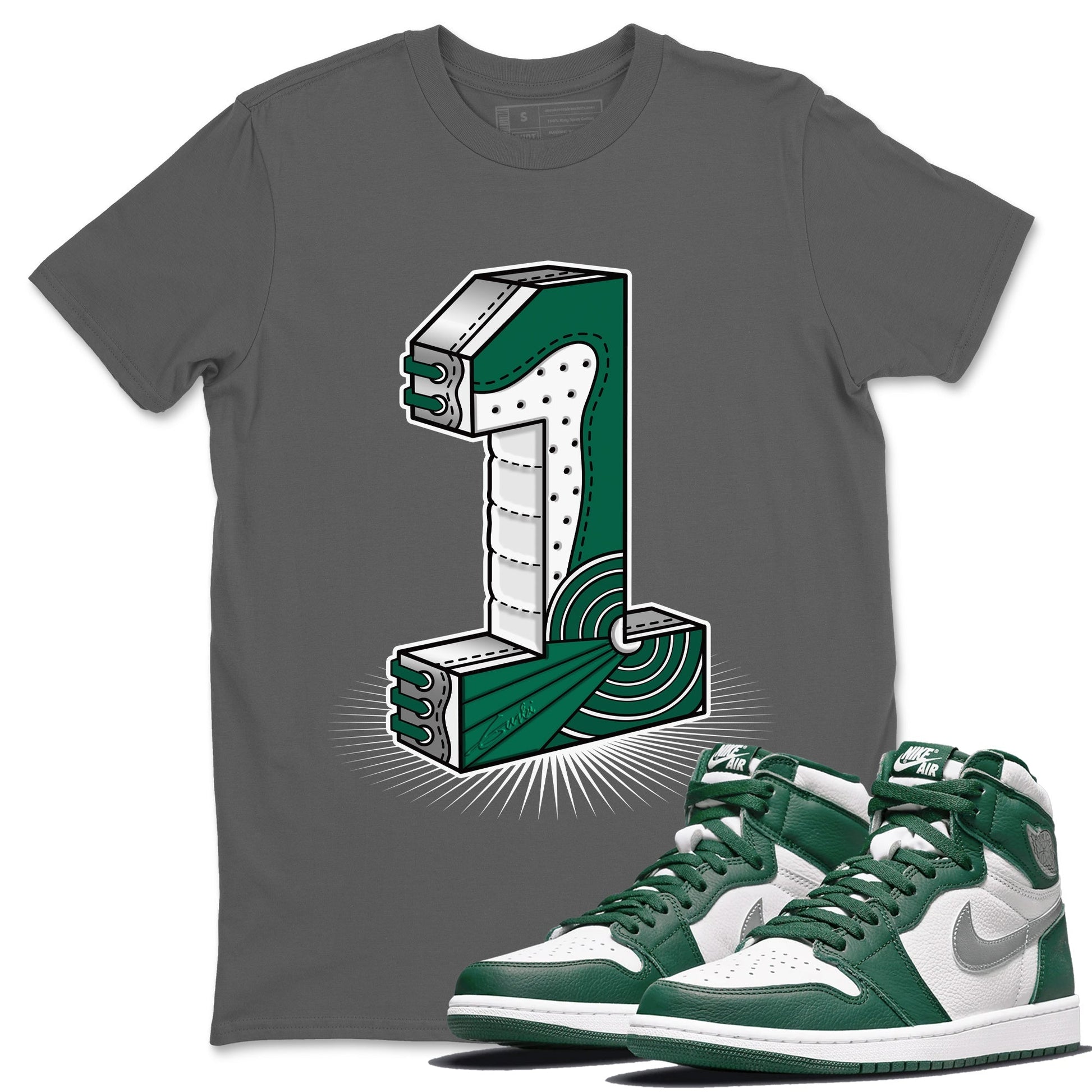 Jordan 1 Gorge Green Sneaker Match Tees One Statue Sneaker Tees Jordan 1 Gorge Green Sneaker Release Tees Unisex Shirts