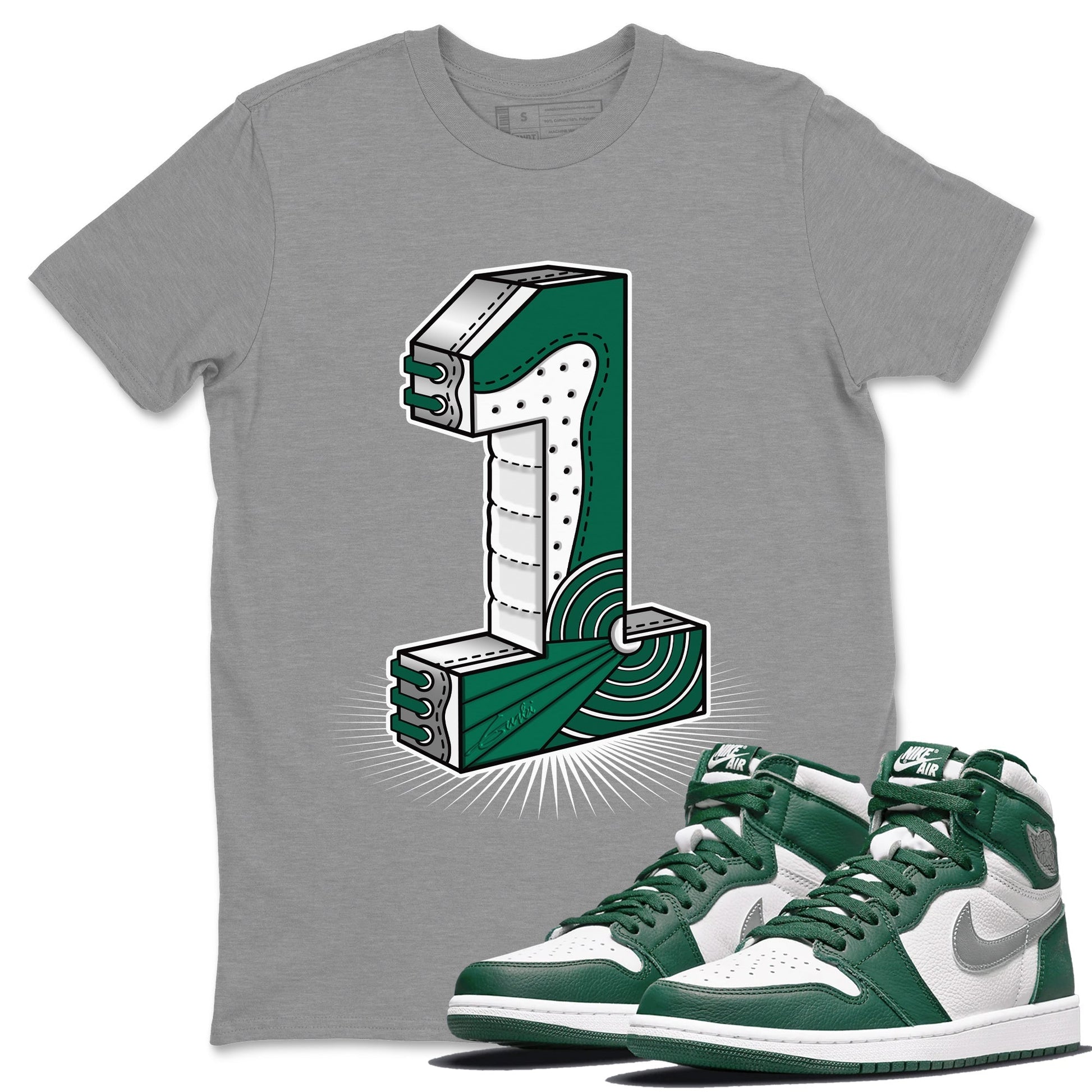 Jordan 1 Gorge Green Sneaker Match Tees One Statue Sneaker Tees Jordan 1 Gorge Green Sneaker Release Tees Unisex Shirts