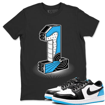 Jordan 1 Powder Blue Sneaker Match Tees One Statue Sneaker Tees Jordan 1 Powder Blue Sneaker Release Tees Unisex Shirts