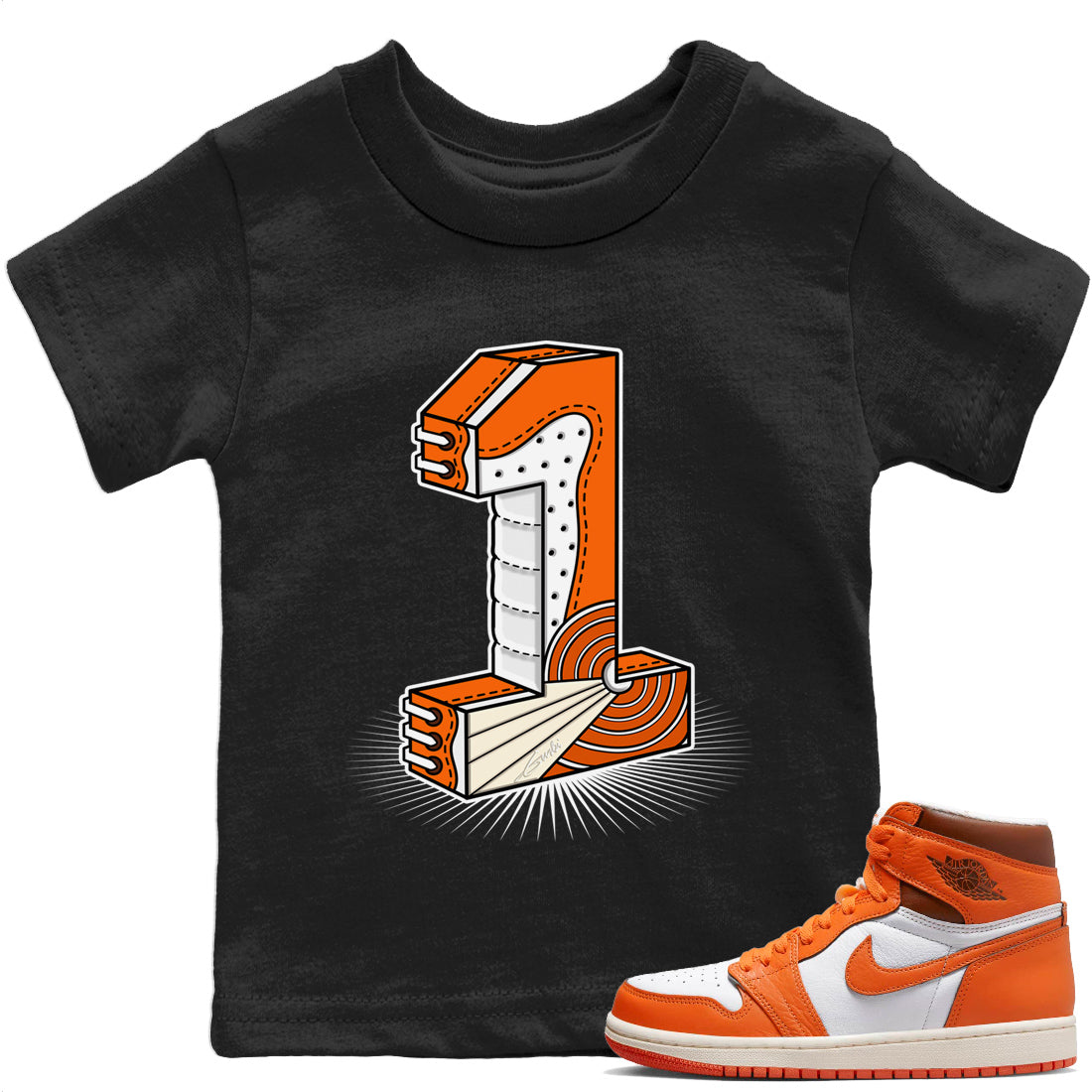 Jordan 1 Starfish Sneaker Match Tees One Statue Sneaker Tees Jordan 1 Starfish Sneaker Release Tees Kids Shirts