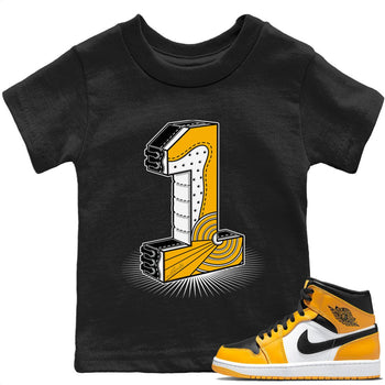 Jordan 1 Yellow Toe Sneaker Match Tees One Statue Sneaker Tees Jordan 1 Yellow Toe Sneaker Release Tees Kids Shirts