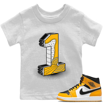 Jordan 1 Yellow Toe Sneaker Match Tees One Statue Sneaker Tees Jordan 1 Yellow Toe Sneaker Release Tees Kids Shirts