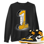 Jordan 1 Yellow Toe Sneaker Match Tees One Statue Sneaker Tees Jordan 1 Yellow Toe Sneaker Release Tees Unisex Shirts