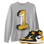 Jordan 1 Yellow Toe Sneaker Match Tees One Statue Sneaker Tees Jordan 1 Yellow Toe Sneaker Release Tees Unisex Shirts