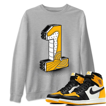 Jordan 1 Yellow Toe Sneaker Match Tees One Statue Sneaker Tees Jordan 1 Yellow Toe Sneaker Release Tees Unisex Shirts