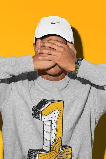 Jordan 1 Yellow Toe Sneaker Match Tees One Statue Sneaker Tees Jordan 1 Yellow Toe Sneaker Release Tees Unisex Shirts
