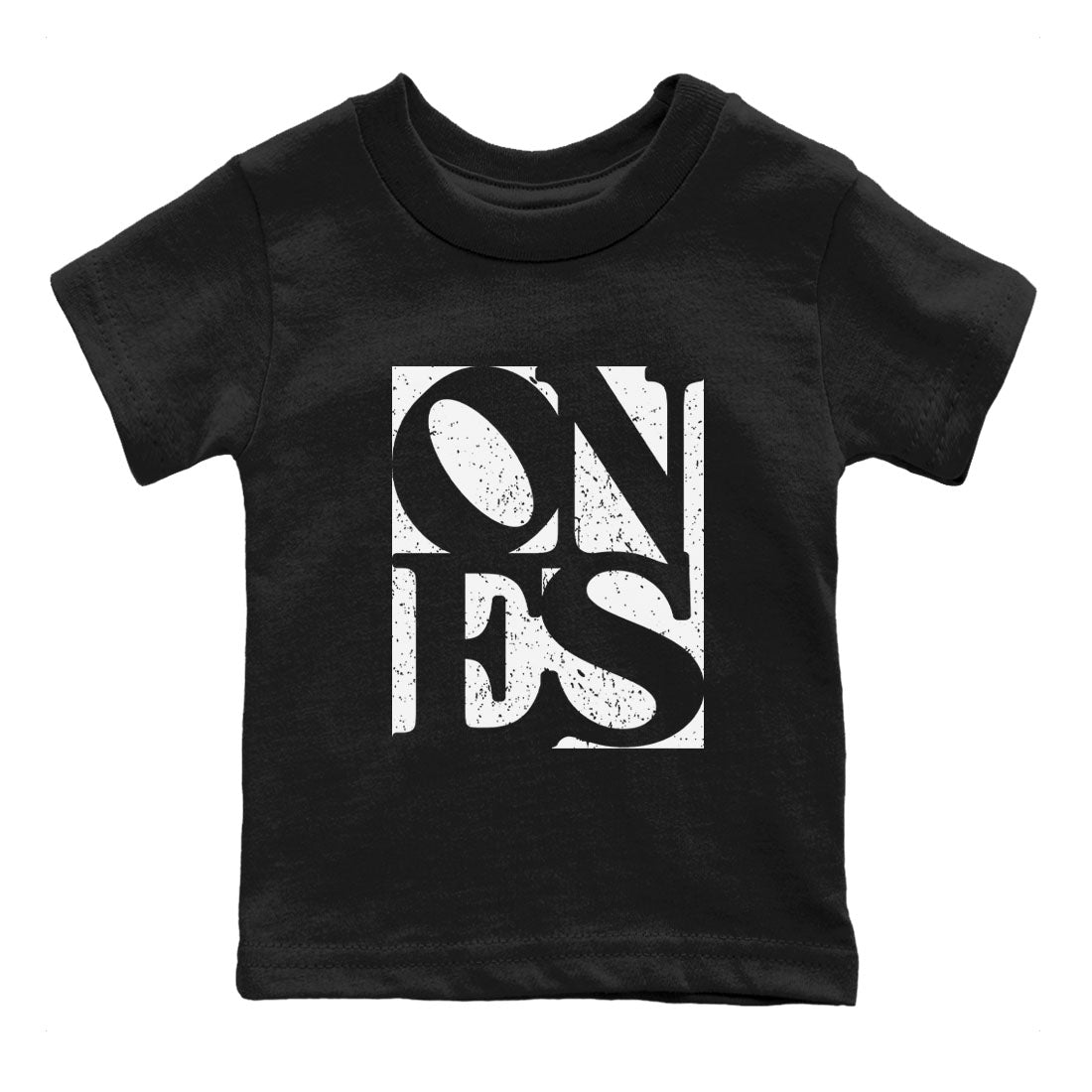 Air Jordan 1 High OG Black White shirt to match jordans Ones sneaker tees 1s Black White SNRT sneaker release tees baby toddler Black 2 cotton Shirt