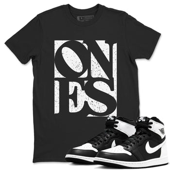 Air Jordan 1 High OG Black White shirt to match jordans Ones sneaker tees 1s Black White SNRT Sneaker Release Tees unisex cotton Black 1 crew neck shirt