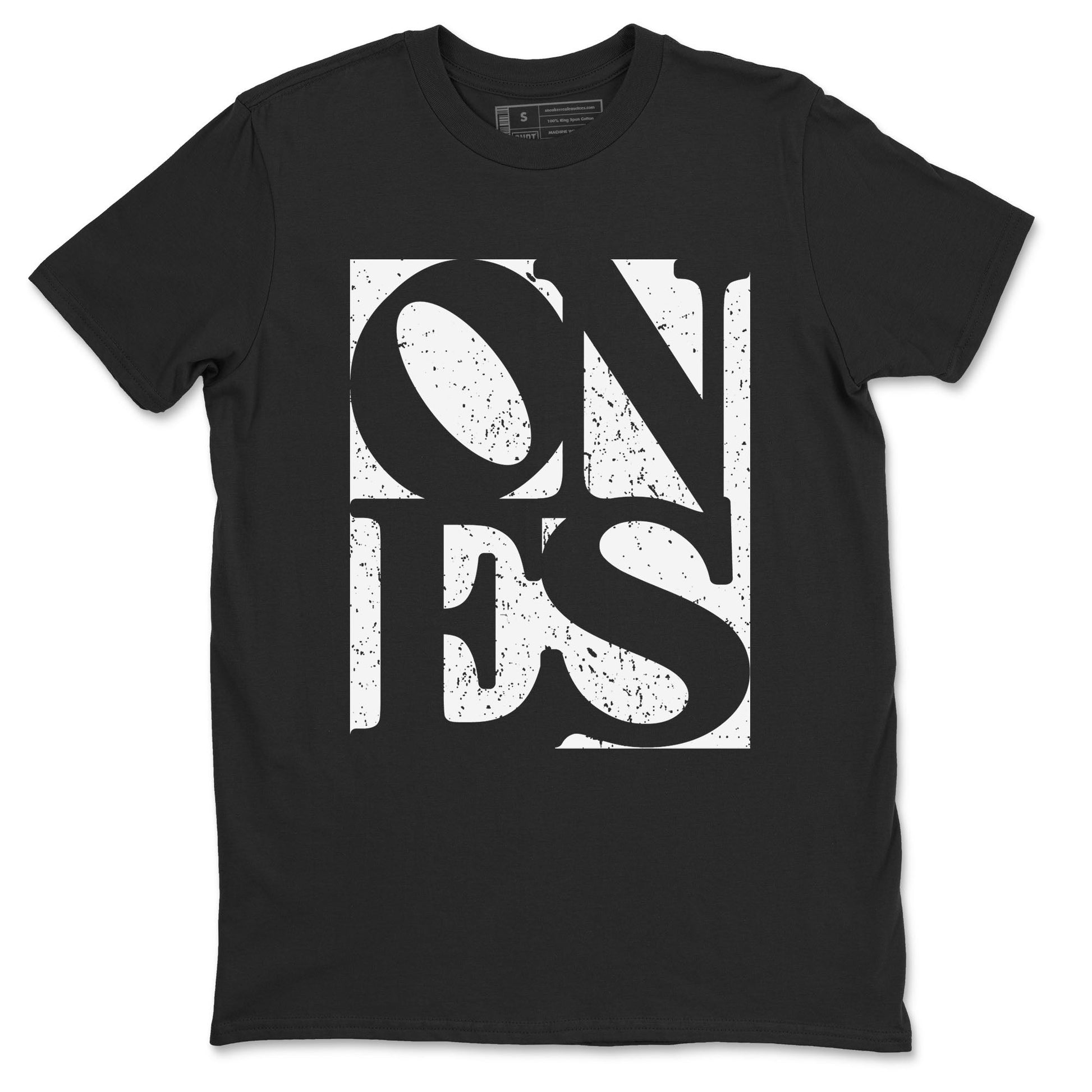Air Jordan 1 High OG Black White shirt to match jordans Ones sneaker tees 1s Black White SNRT Sneaker Release Tees unisex cotton Black 2 crew neck shirt