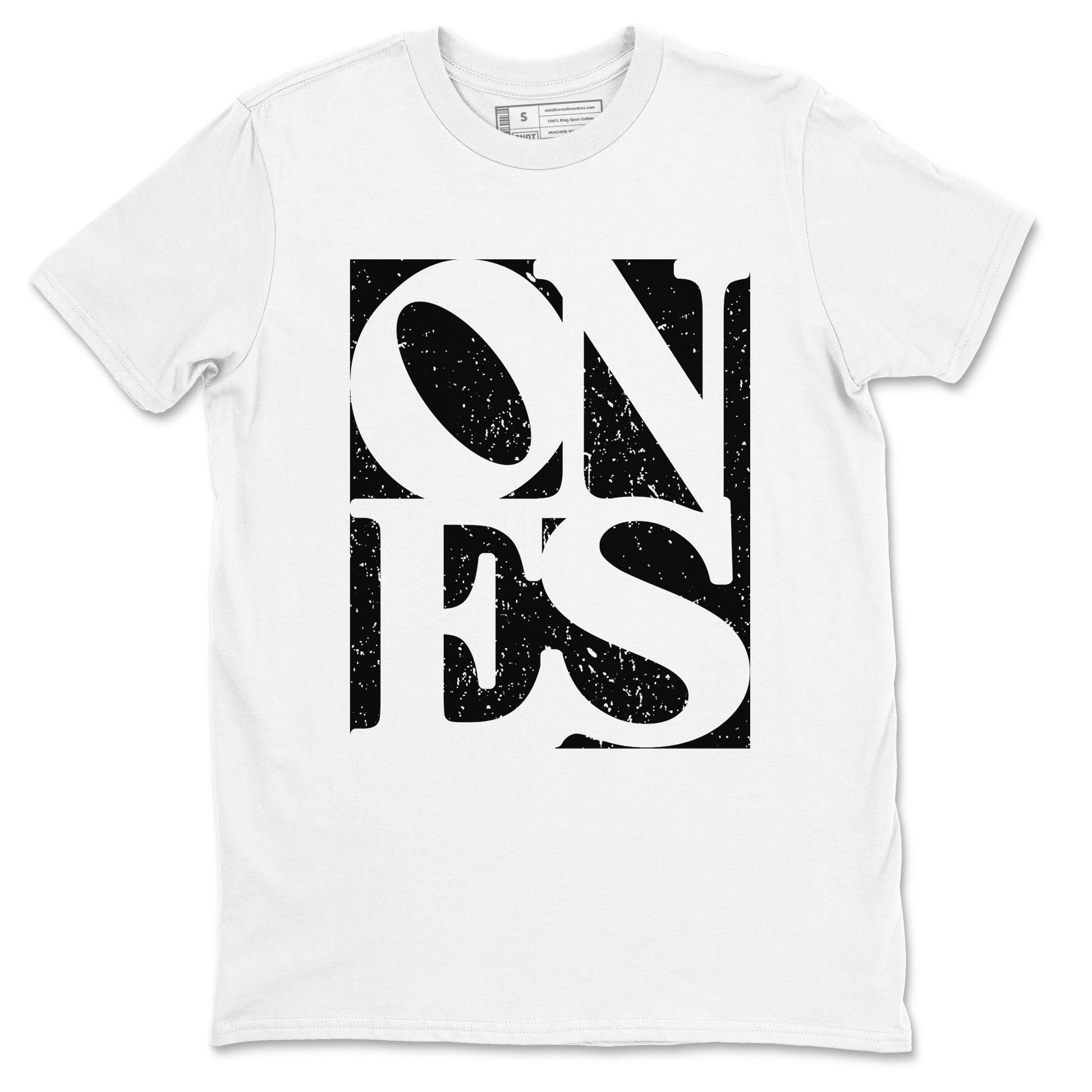 Air Jordan 1 High OG Black White shirt to match jordans Ones sneaker tees 1s Black White SNRT Sneaker Release Tees unisex cotton White 2 crew neck shirt
