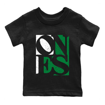 Air Jordan 1 Celtics Ones Baby and Kids Sneaker Tees Air Jordan 1 High OG Celtics Kids Sneaker Tees Washing and Care Tip