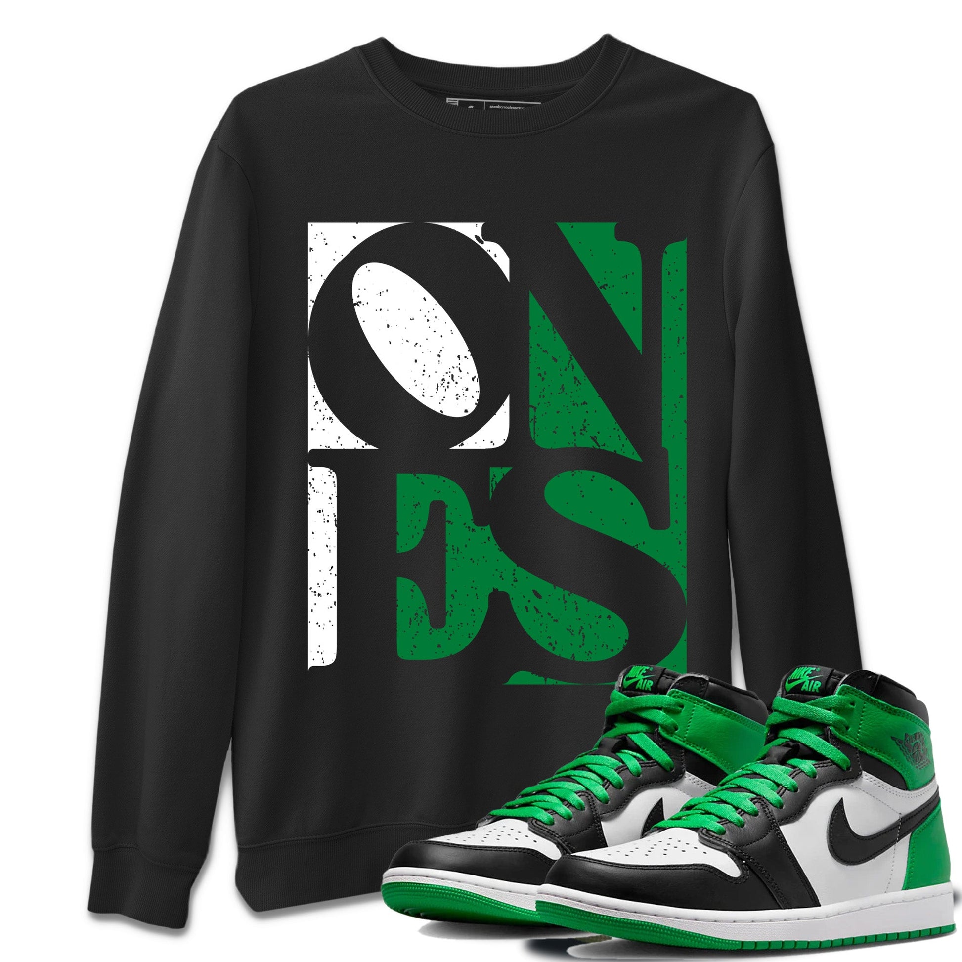 Air Jordan 1 Celtics Ones Crew Neck Sneaker Tees Air Jordan 1 High OG Celtics Sneaker T-Shirts Washing and Care Tip