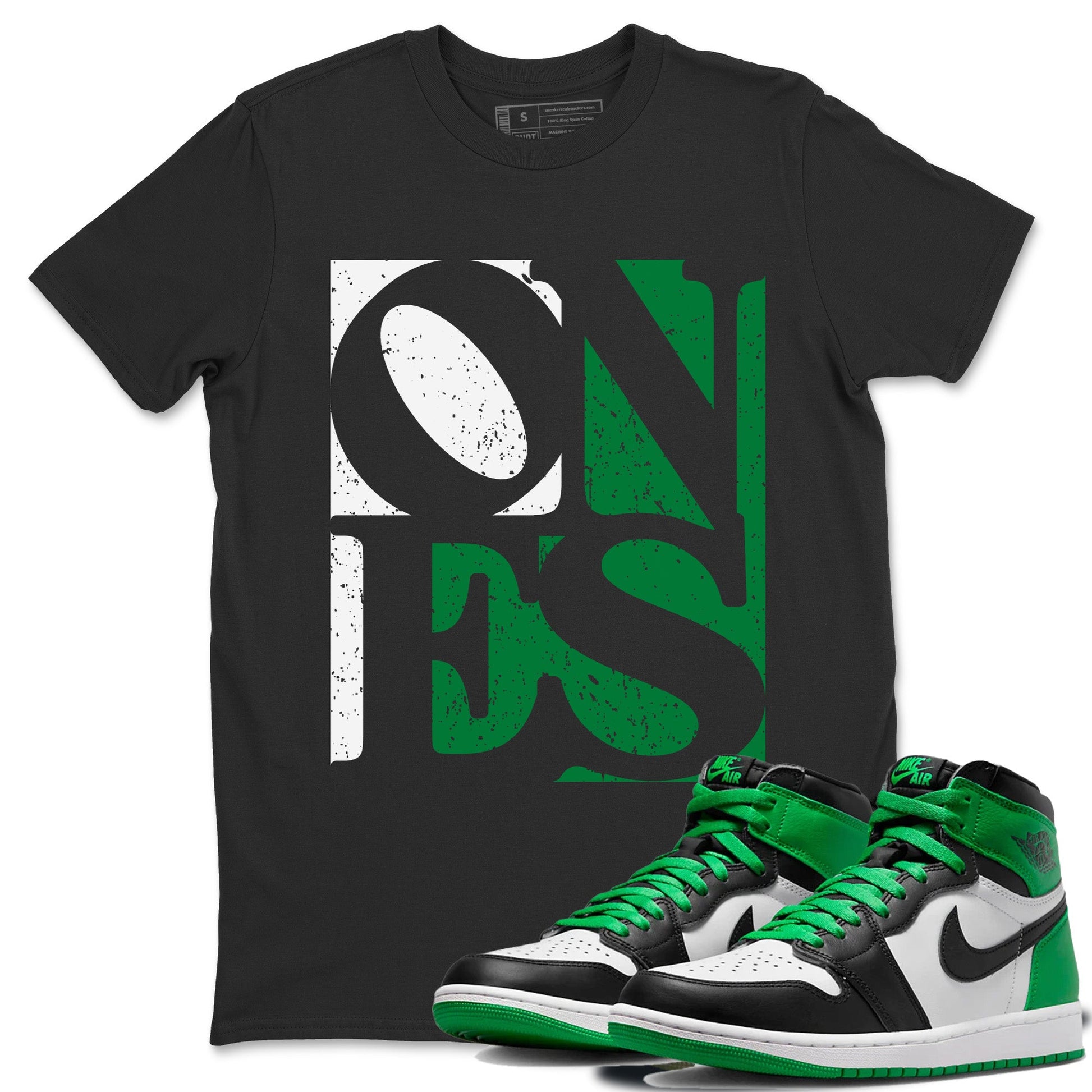 Air Jordan 1 Celtics Sneaker Match Tees Ones Sneaker Tees Air Jordan 1 High OG Celtics Sneaker Release Tees Unisex Shirts Black 1