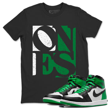 Air Jordan 1 Celtics Sneaker Match Tees Ones Sneaker Tees Air Jordan 1 High OG Celtics Sneaker Release Tees Unisex Shirts Black 1