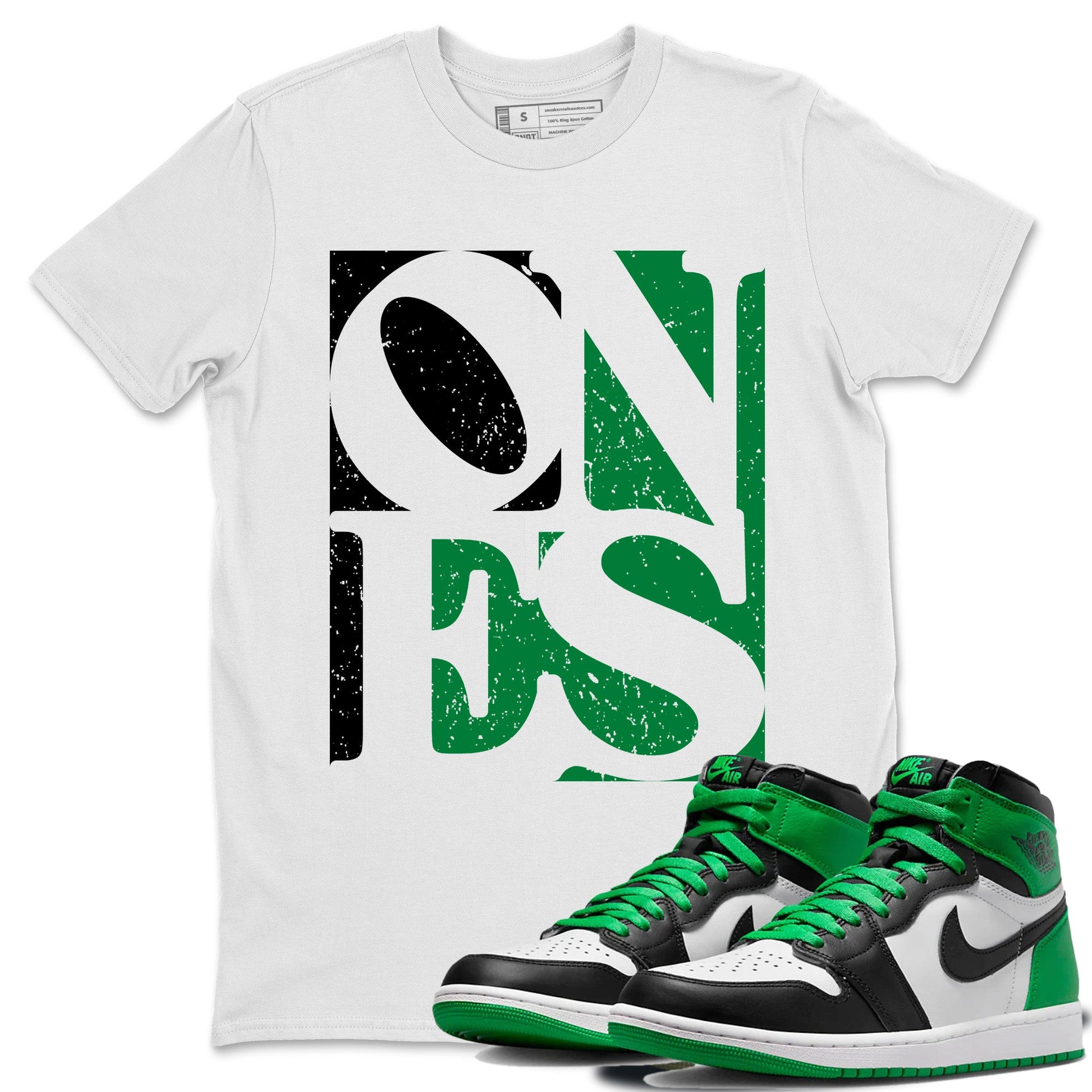 Air Jordan 1 Celtics Sneaker Match Tees Ones Sneaker Tees Air Jordan 1 High OG Celtics Sneaker Release Tees Unisex Shirts White 1