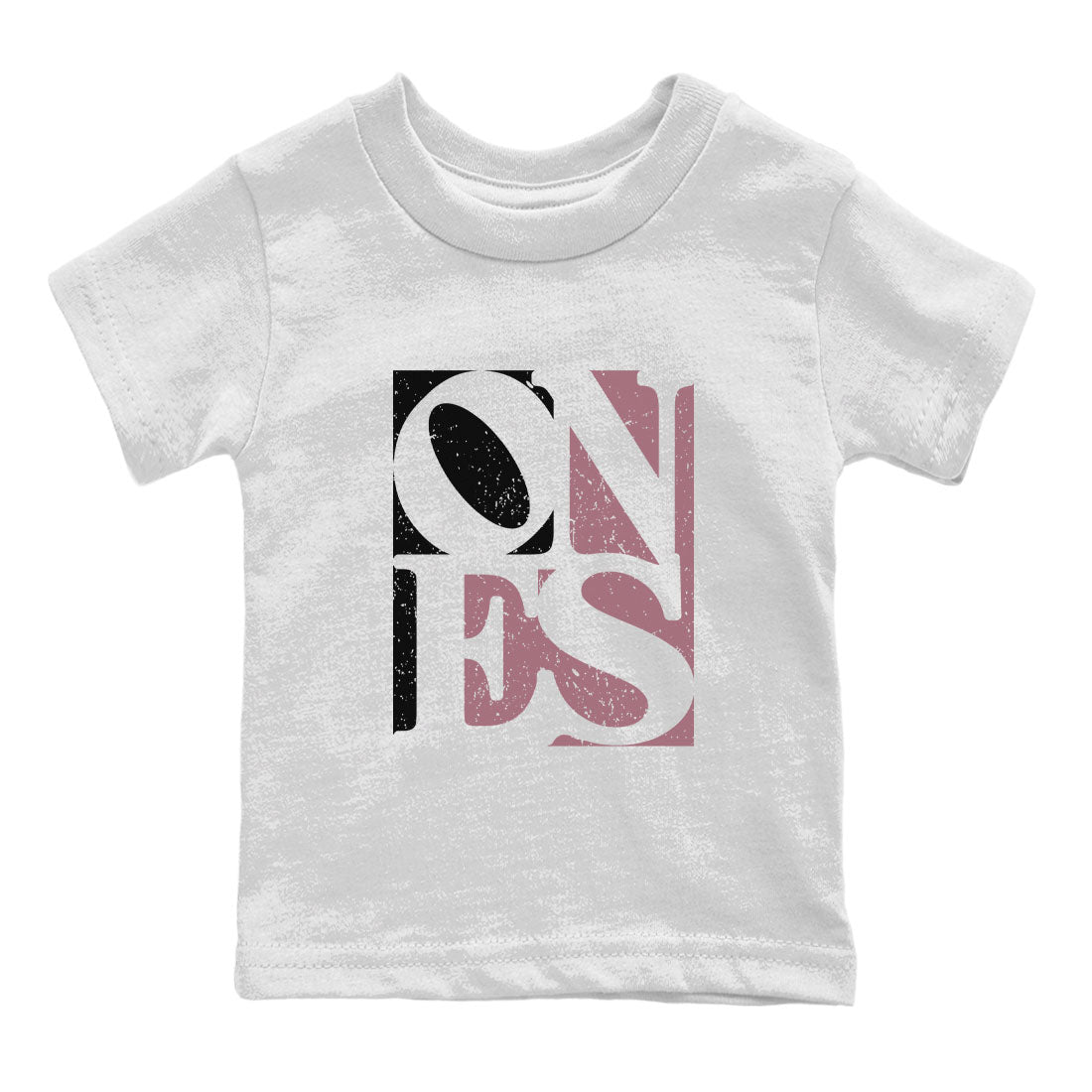 Air Jordan 1 Mauve shirt to match jordans Ones sneaker tees Air Jordan 1 Mauve SNRT Sneaker Tees Baby Toddler White 2 T-Shirt
