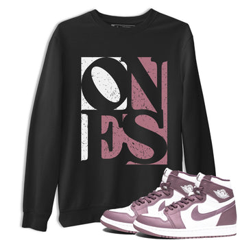 Air Jordan 1 Mauve shirt to match jordans Ones sneaker tees Air Jordan 1 High OG Mauve SNRT Sneaker Tees Unisex Black 1 T-Shirt
