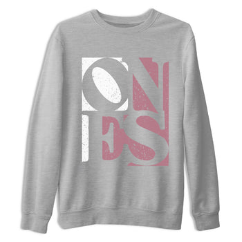 Air Jordan 1 Mauve shirt to match jordans Ones sneaker tees Air Jordan 1 High OG Mauve SNRT Sneaker Tees Unisex Heather Grey 2 T-Shirt
