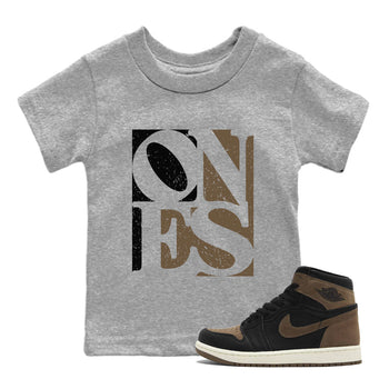 Air Jordan 1 High OG Palomino shirt to match jordans Ones sneaker tees Air Jordan 1 Palomino SNRT Sneaker Release Tees Baby Toddler Heather Grey 1 T-Shirt