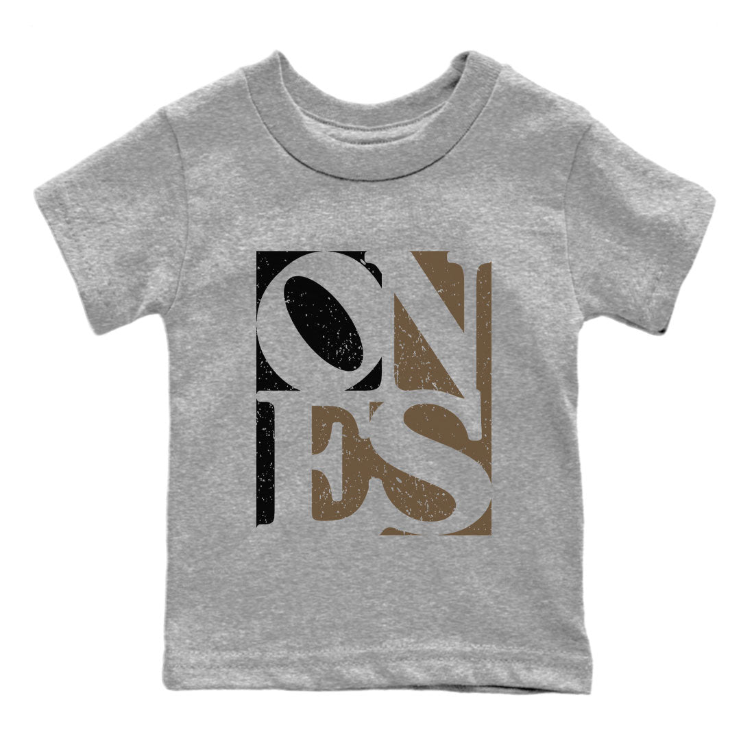 Air Jordan 1 High OG Palomino shirt to match jordans Ones sneaker tees Air Jordan 1 Palomino SNRT Sneaker Release Tees Baby Toddler Heather Grey 2 T-Shirt