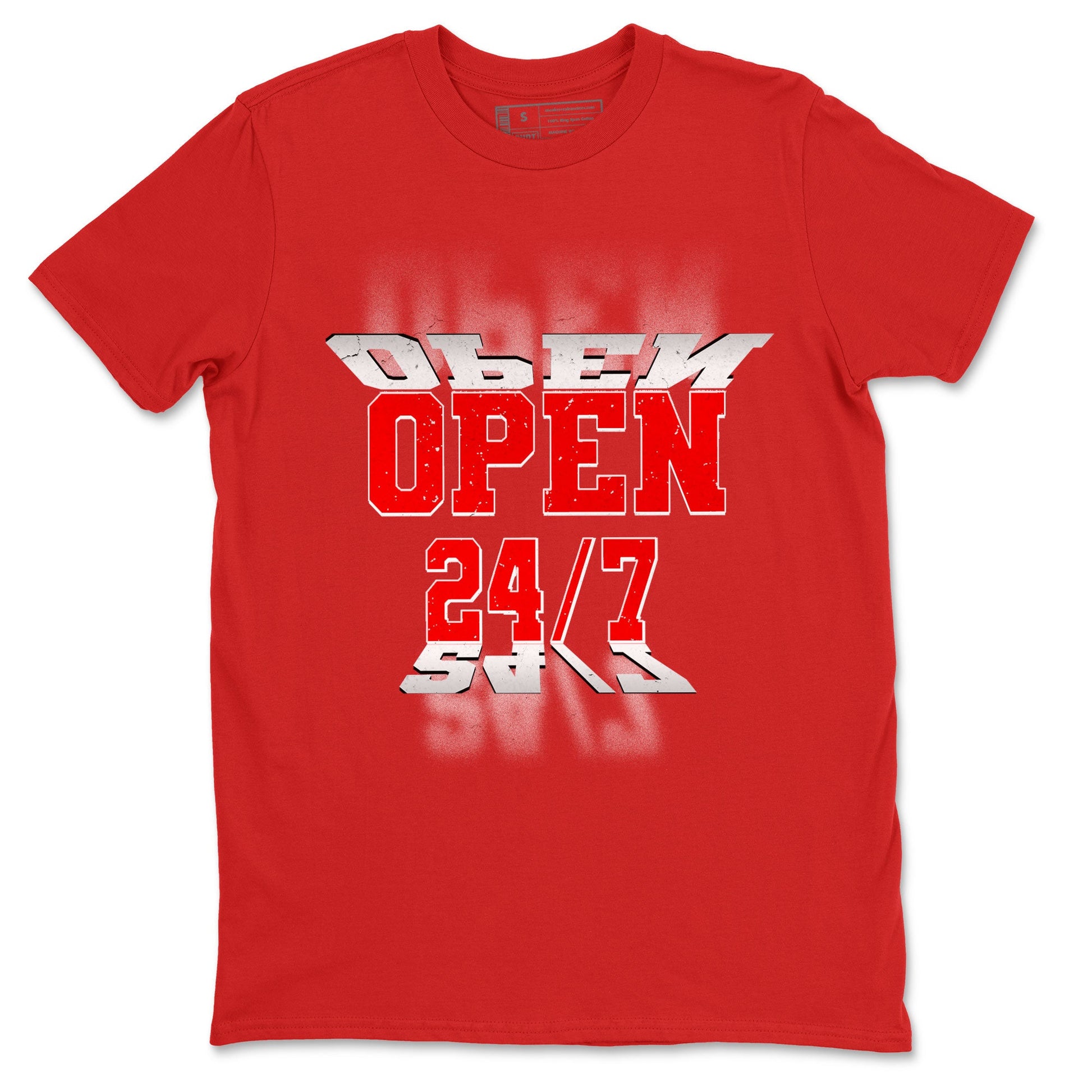 Air Jordan 1 University Red shirt to match jordans Open 24 7 sneaker tees Air Jordan 1 University Red SNRT Sneaker Release Tees Unisex Red 2 T-Shirt