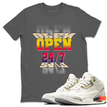 Air Jordan 3 J Balvin shirt to match jordans Open 24 7 sneaker tees Air Jordan 3 J Balvin SNRT Sneaker Release Tees Unisex Cool Grey 1 T-Shirt